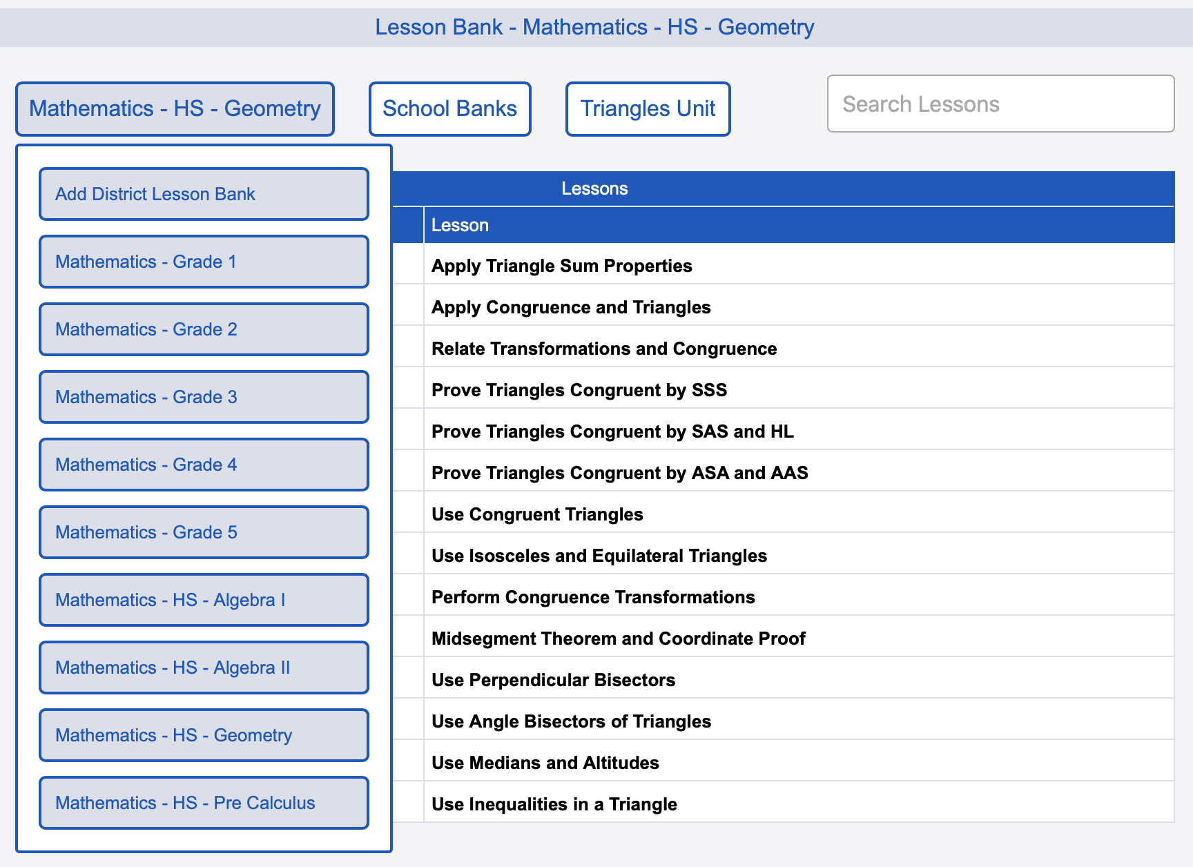 Planbook Lesson Banks